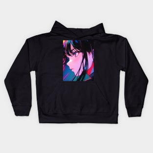 Cybernetic Journeys: Ghost in the Shell Aesthetics, Techno-Thriller Manga, and Mind-Bending Cyber Warfare Art Kids Hoodie